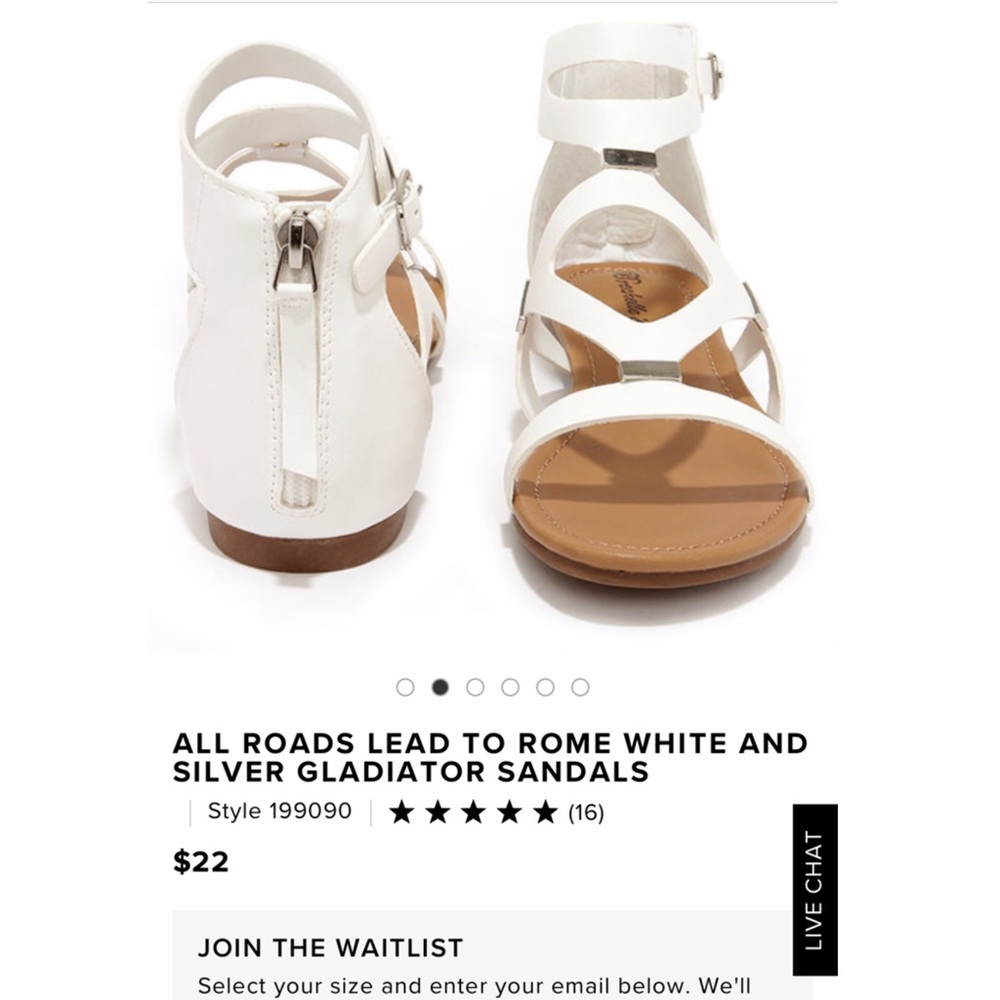 Lulus gladiator Sandals size 7.5